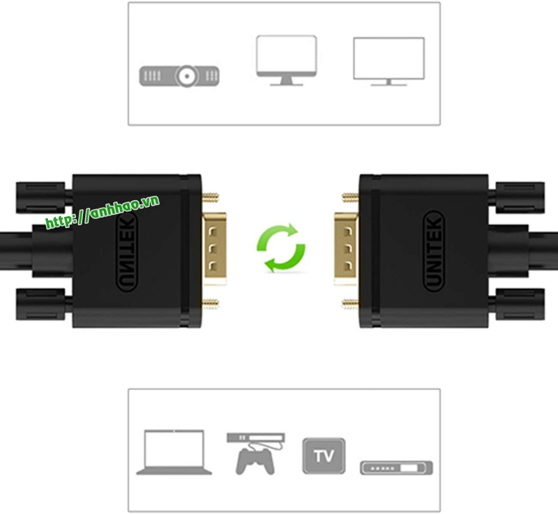 Cáp VGA 10M Unitek Y-506A chính hãng